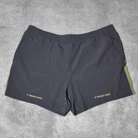 Under Armour Other - Under Armour Project Rock Ultimate 5" Shorts Men's 2XL Black Marine OD Green NWT